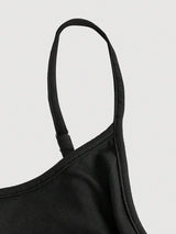 SHEIN MOD فستان أسود طويل بحزام