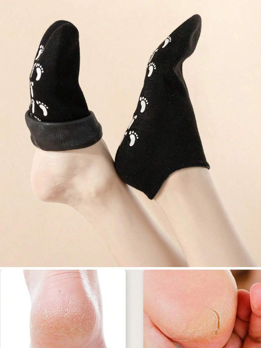 SHEIN زوج أقنعة قدم بالزيوت الأساسية لتبييض وترطيب القدمين