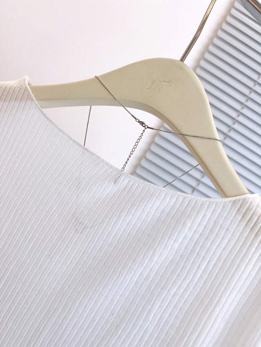 SHEIN Franclia بلوزة نسائية خفيفة وبسيطة