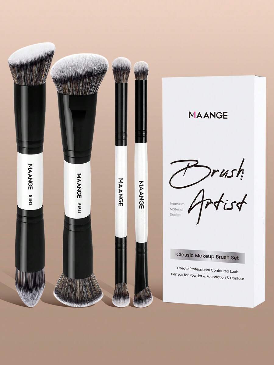 SHEIN MAANGE فرش مكياج من ألياف طبيعية واصطناعية