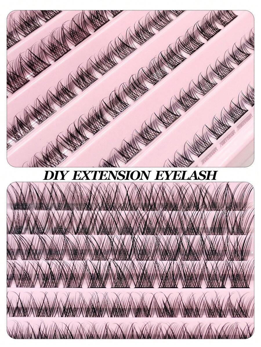 SHEIN Asiteo رموش 110 قطع فردية طبيعية ناعمة من الفرو