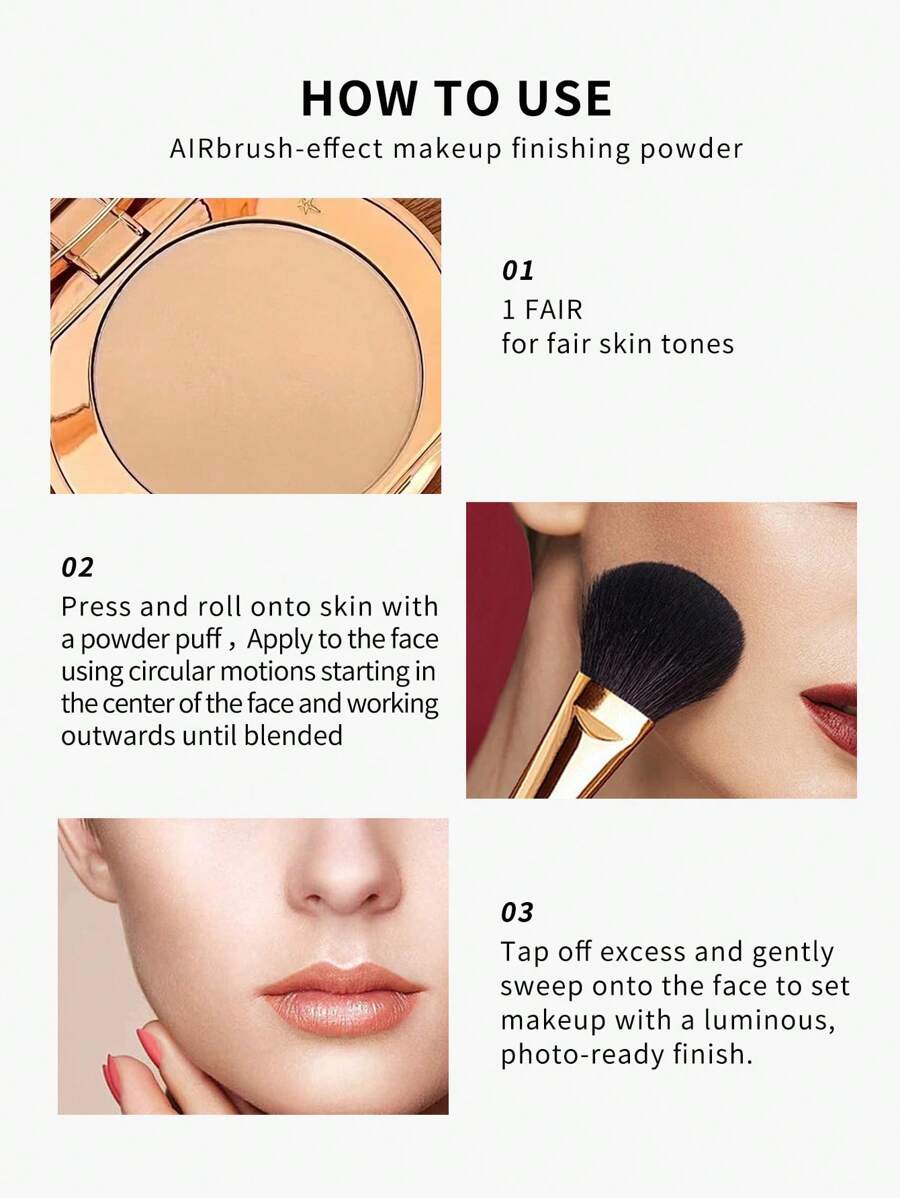 Charlotte Tilbury Airbrush Flawless Finish بودرة تثبيت 8 جم - رقم 1 بلون