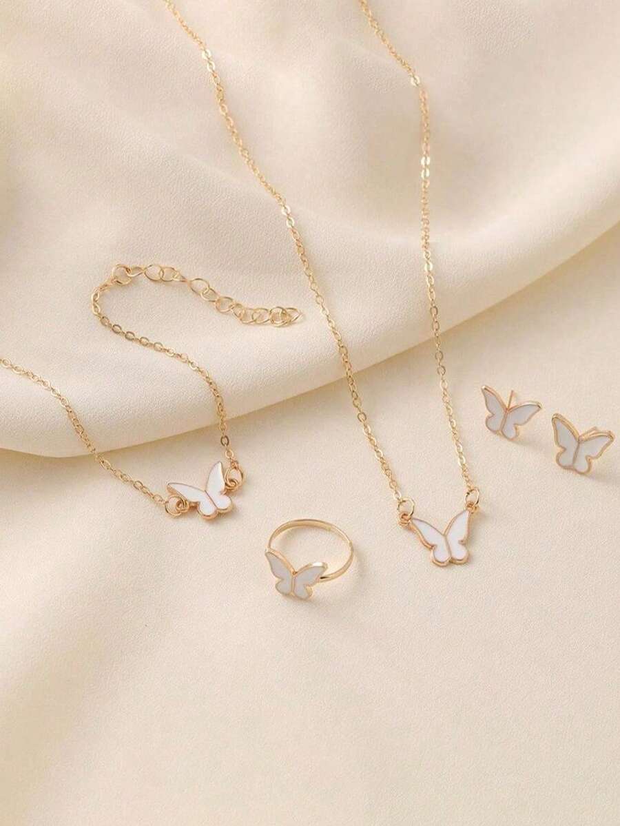 SHEIN طقم مجوهرات بتصميم فراشة