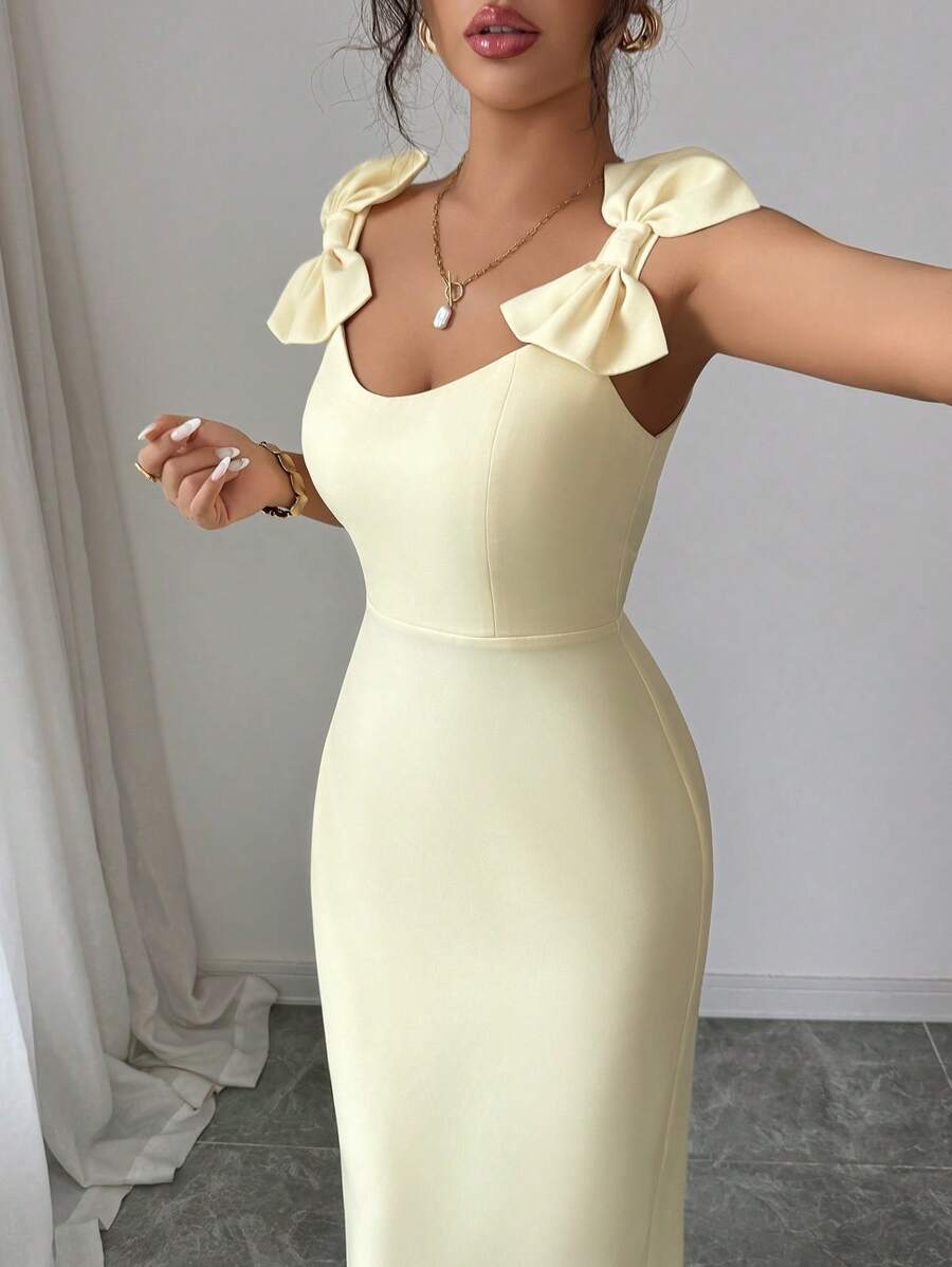 SHEIN Elenzga فستان ماكسي بلا أكمام للسهرات والنزهات