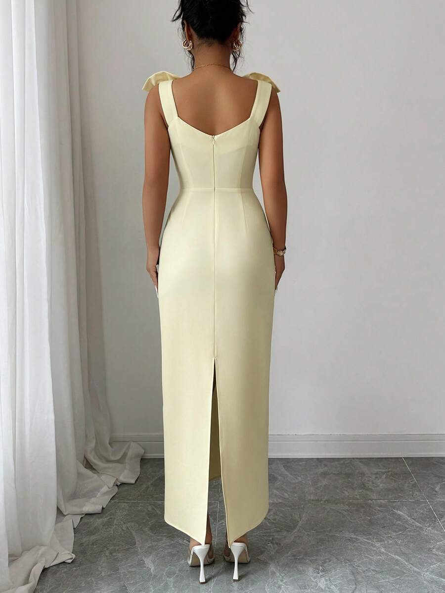 SHEIN Elenzga فستان ماكسي بلا أكمام للسهرات والنزهات