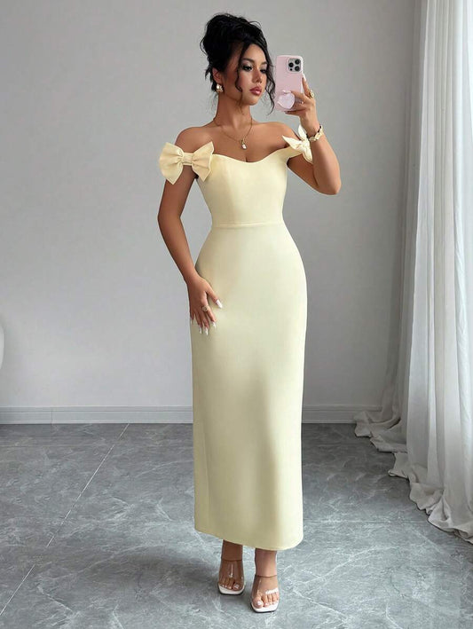 SHEIN Elenzga فستان ماكسي بلا أكمام للسهرات والنزهات