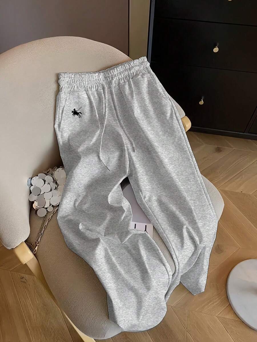 SHEIN Airaco بنطال واسع بخصر مرن وسحاب