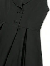 SHEIN Franclia فستان أسود بدون أكمام