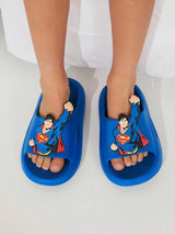 SHEIN SUPERMAN X شبشب كرتوني للأولاد خفيف مقاوم للانزلاق