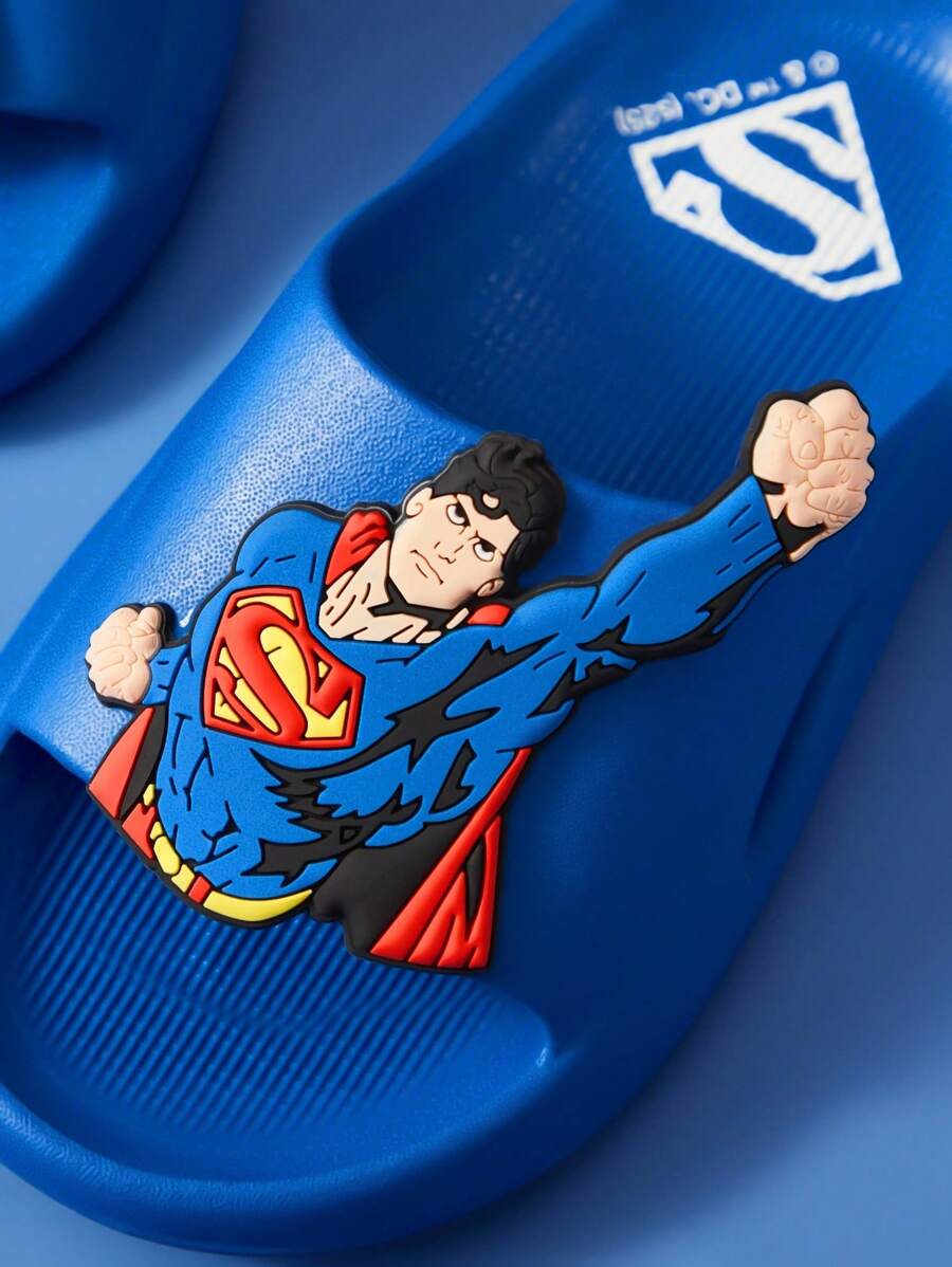 SHEIN SUPERMAN X شبشب كرتوني للأولاد خفيف مقاوم للانزلاق