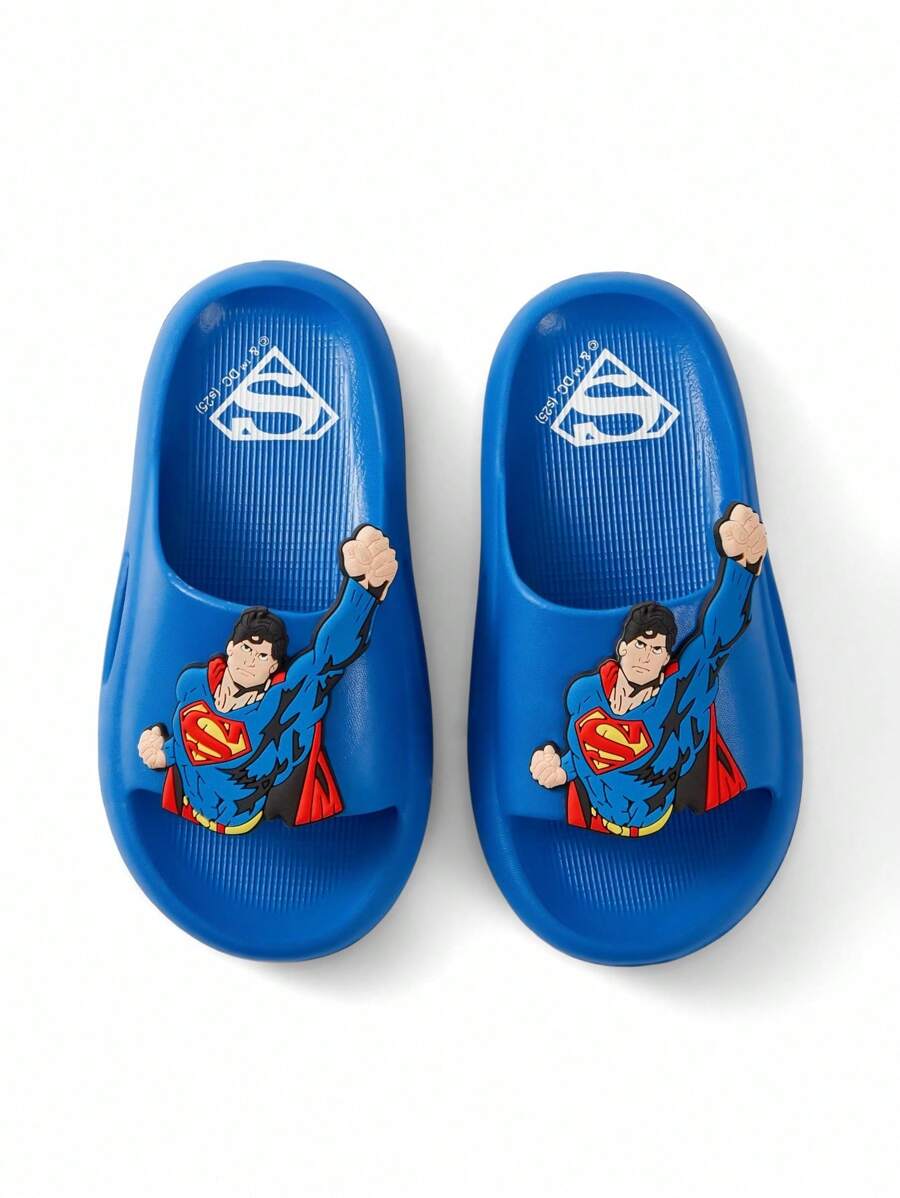 SHEIN SUPERMAN X شبشب كرتوني للأولاد خفيف مقاوم للانزلاق