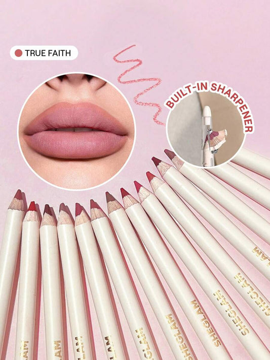 SHEGLAM True Faith قلم تحديد شفاه غير لامع