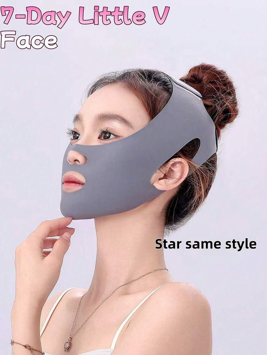 SHEIN OBOVAY شريط تشكيل الوجه المرن لتقليل الذقن المزدوج ونحت الفك