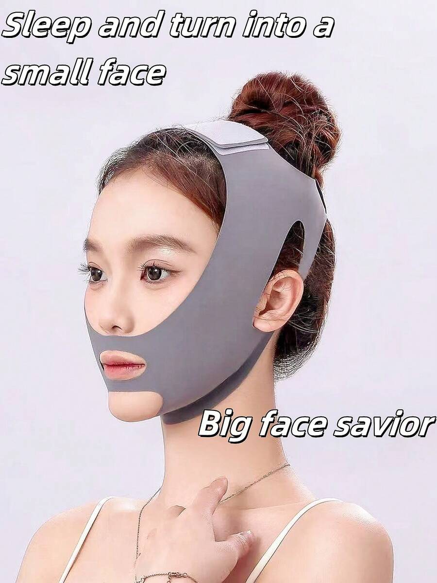 SHEIN OBOVAY شريط تشكيل الوجه المرن لتقليل الذقن المزدوج ونحت الفك