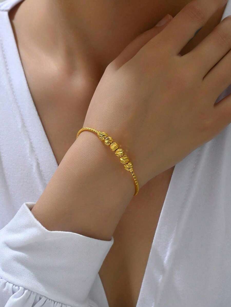 SHEIN إسورة ذهبية مرنة قابلة للتعديل