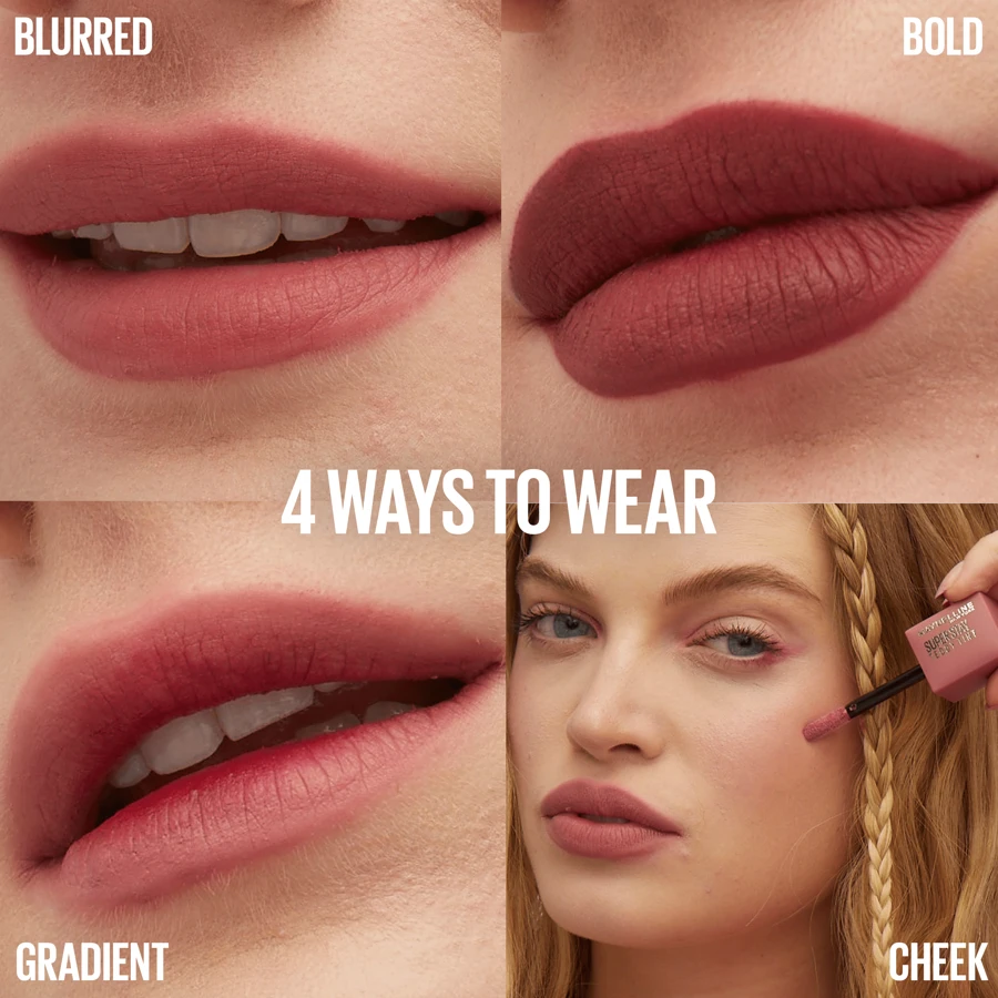 Maybelline سوبر ستاي تيدي تينت 15 سكيني ديب 5 مل أحمر شفاه مرطب