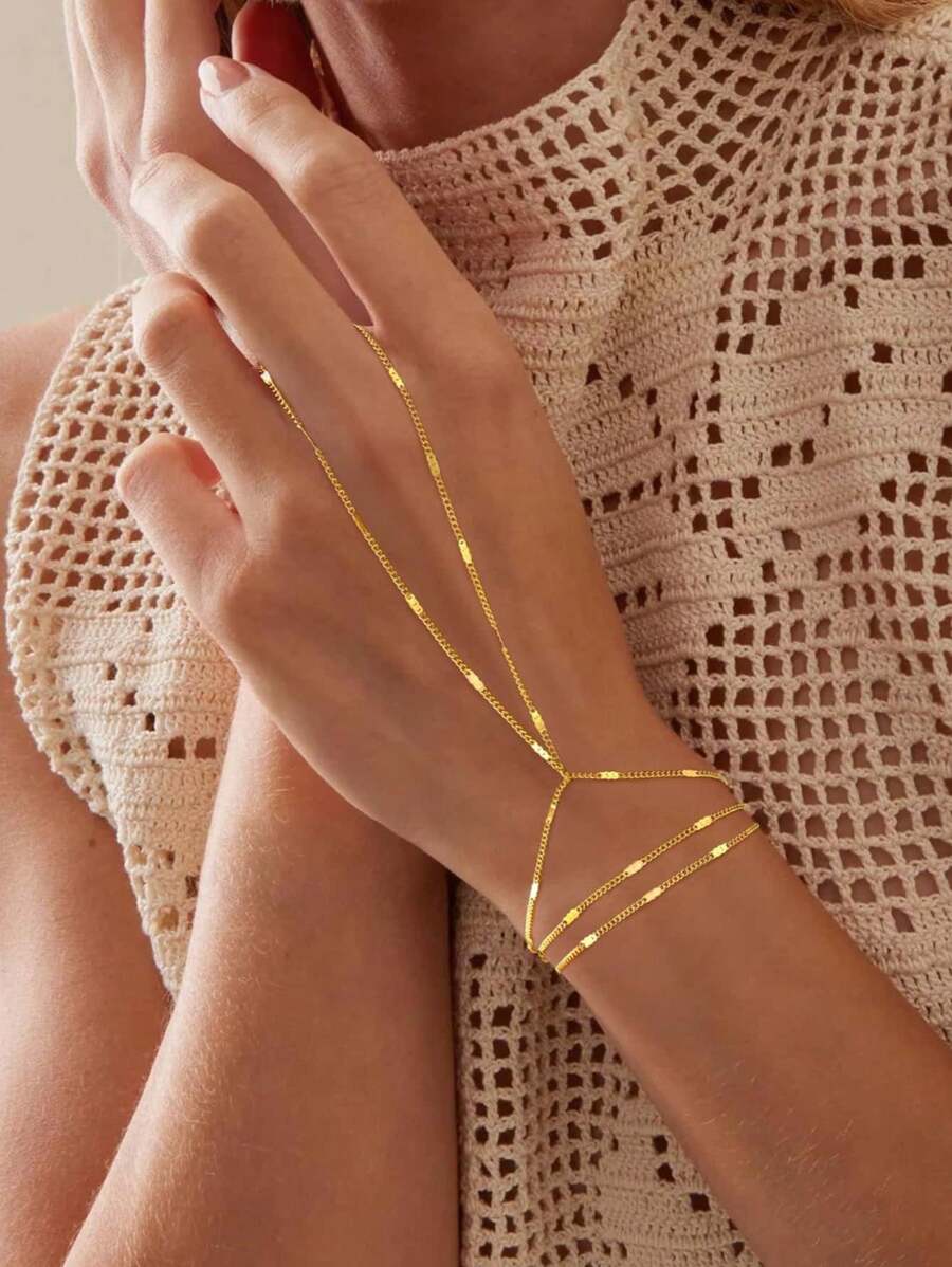 SHEIN سلسلة يد متعددة الطبقات