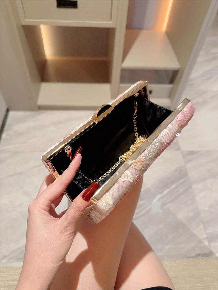 SHEIN حقيبة كروس بودي بنمط زهور متعددة الألوان