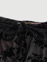 SHEIN MOD فستان أسود ضيق بكتف مكشوف
