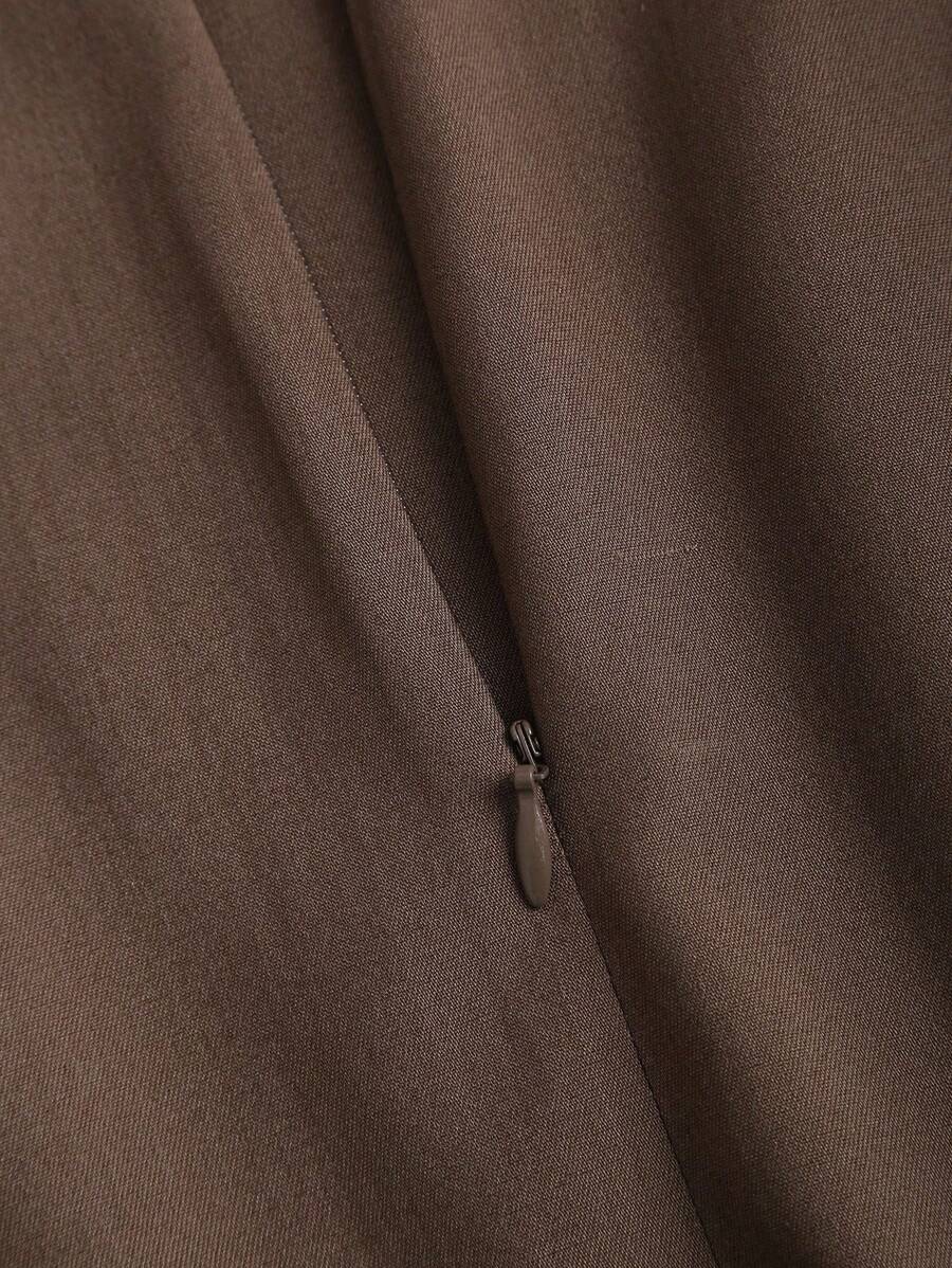 SHEIN Sweetra تنورة أنيقة بتصميم مبطن