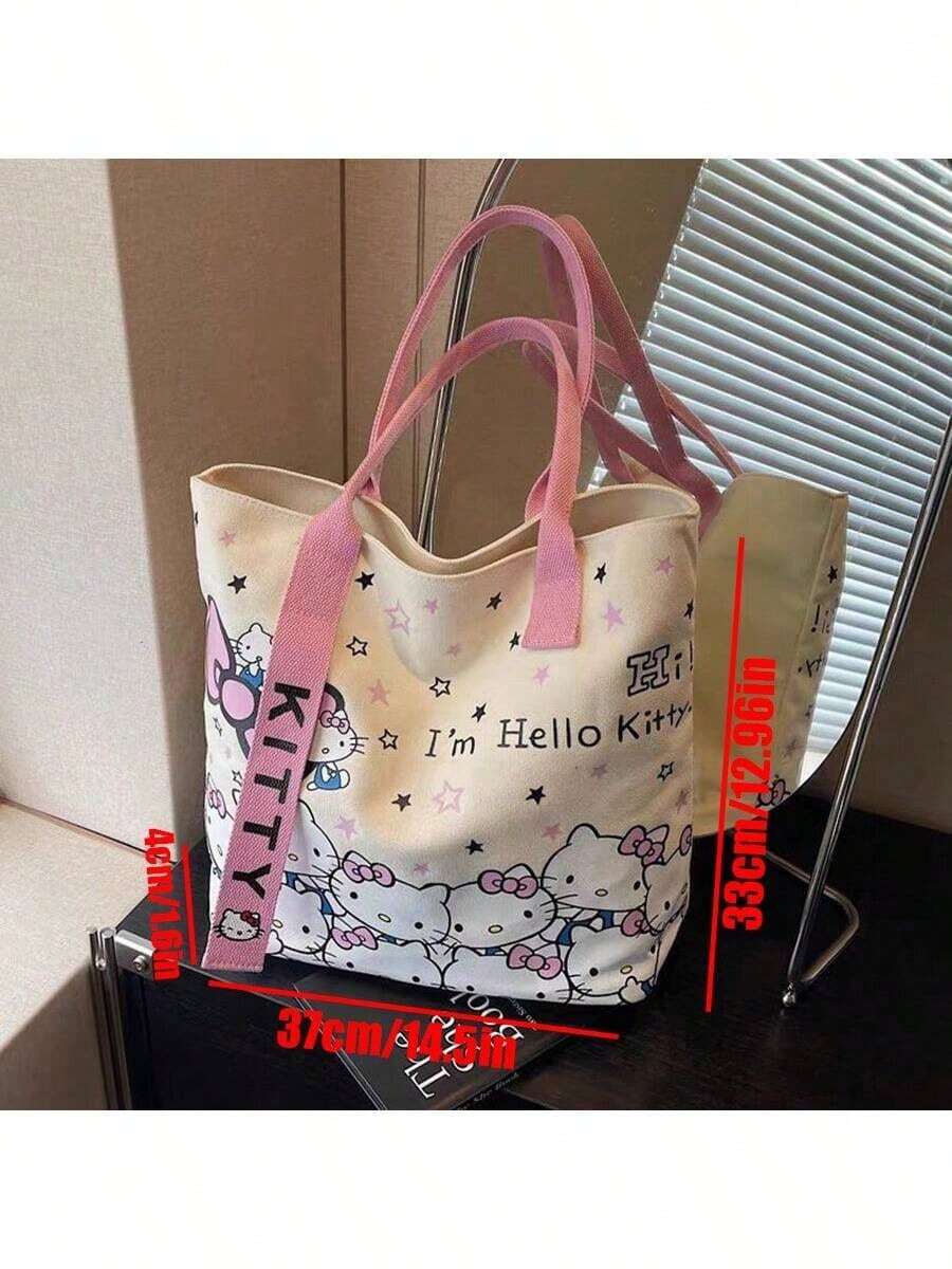 SHEIN Sanrio حقيبة كتف كانفاس هالو كيتي سانريو كيوت