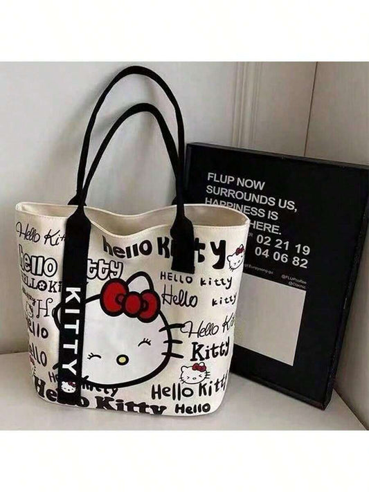 SHEIN Sanrio حقيبة كتف كانفاس هالو كيتي سانريو كيوت