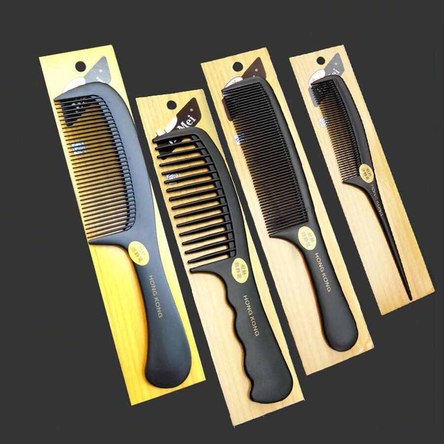 SHEIN مشط بلاستيك بنقشة خشبية