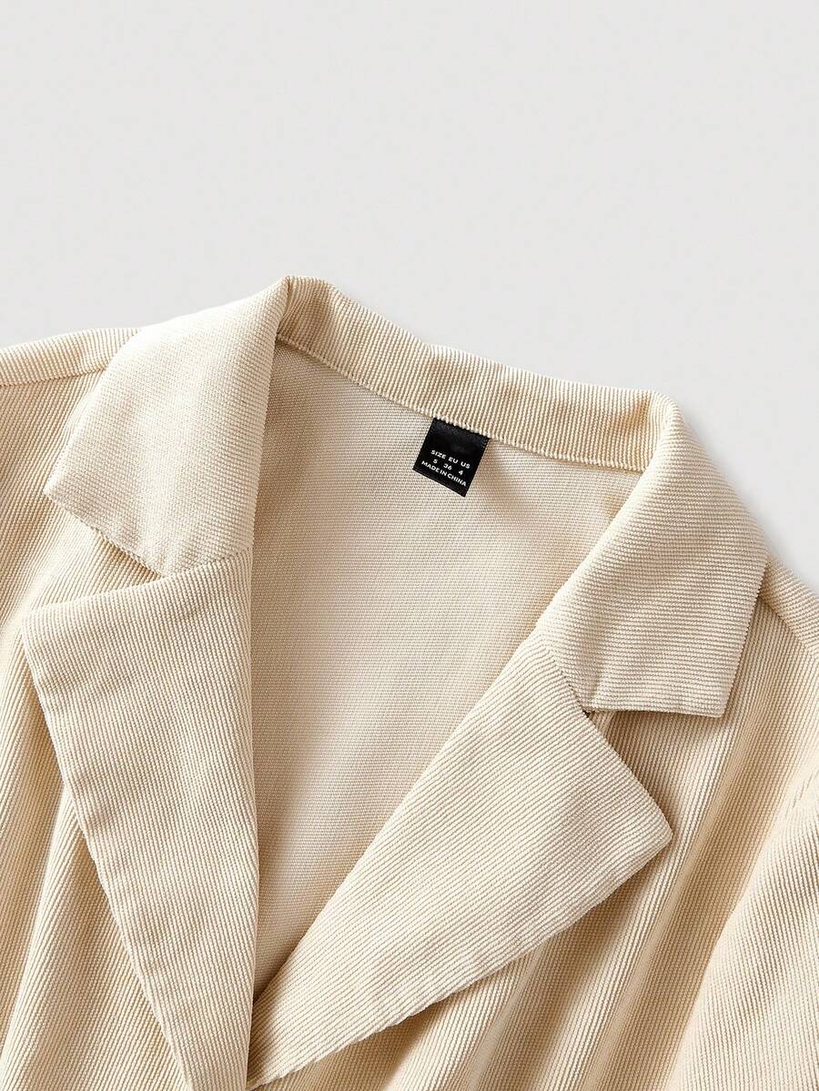 SHEIN MOD فستان نسائي كاجوال أنيق باللون المشمشي