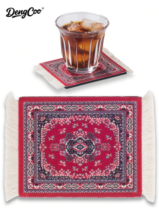 SHEIN سجادة قهوة مقاومة للحرارة والانزلاق