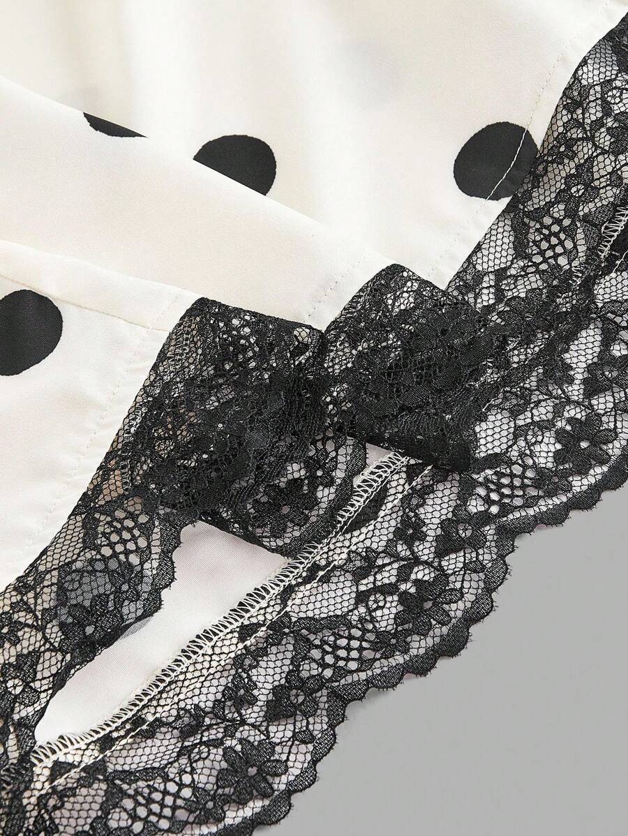 SHEIN MOD فستان بتصميم نقاط بولكا فينتاج بظهر مكشوف