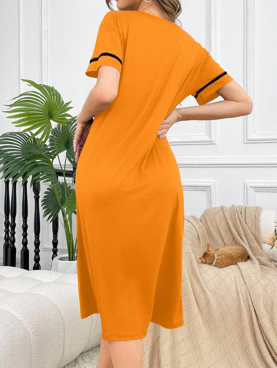 SHEIN فستان نوم كاجوال بطبعة الأقحوان
