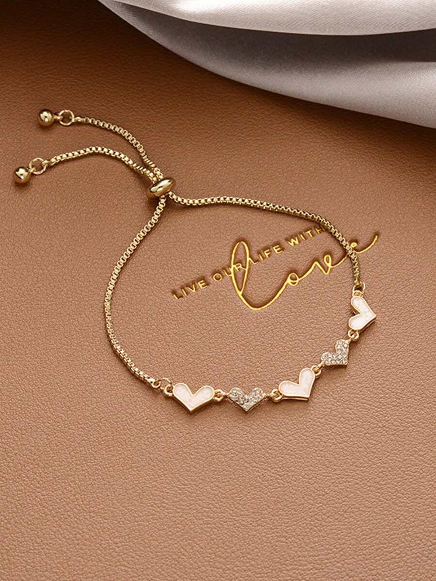 SHEIN سوار بلورة الثلج مرصع بالراين