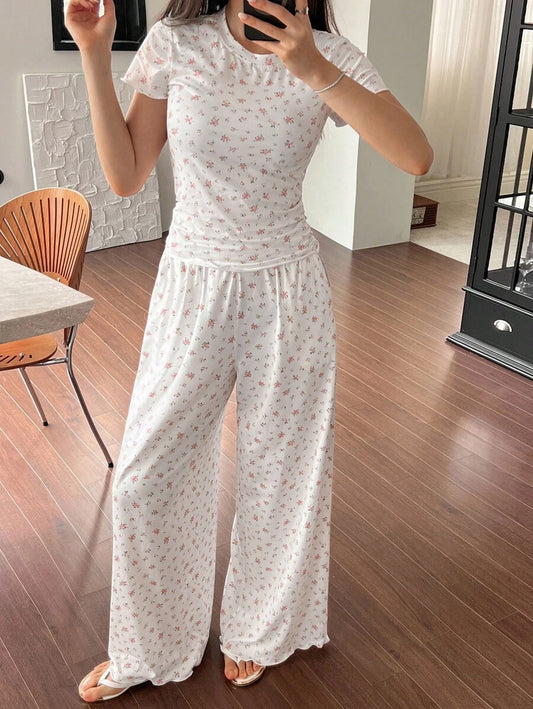 SHEIN بيجامة كاجوال صيفية مريحة