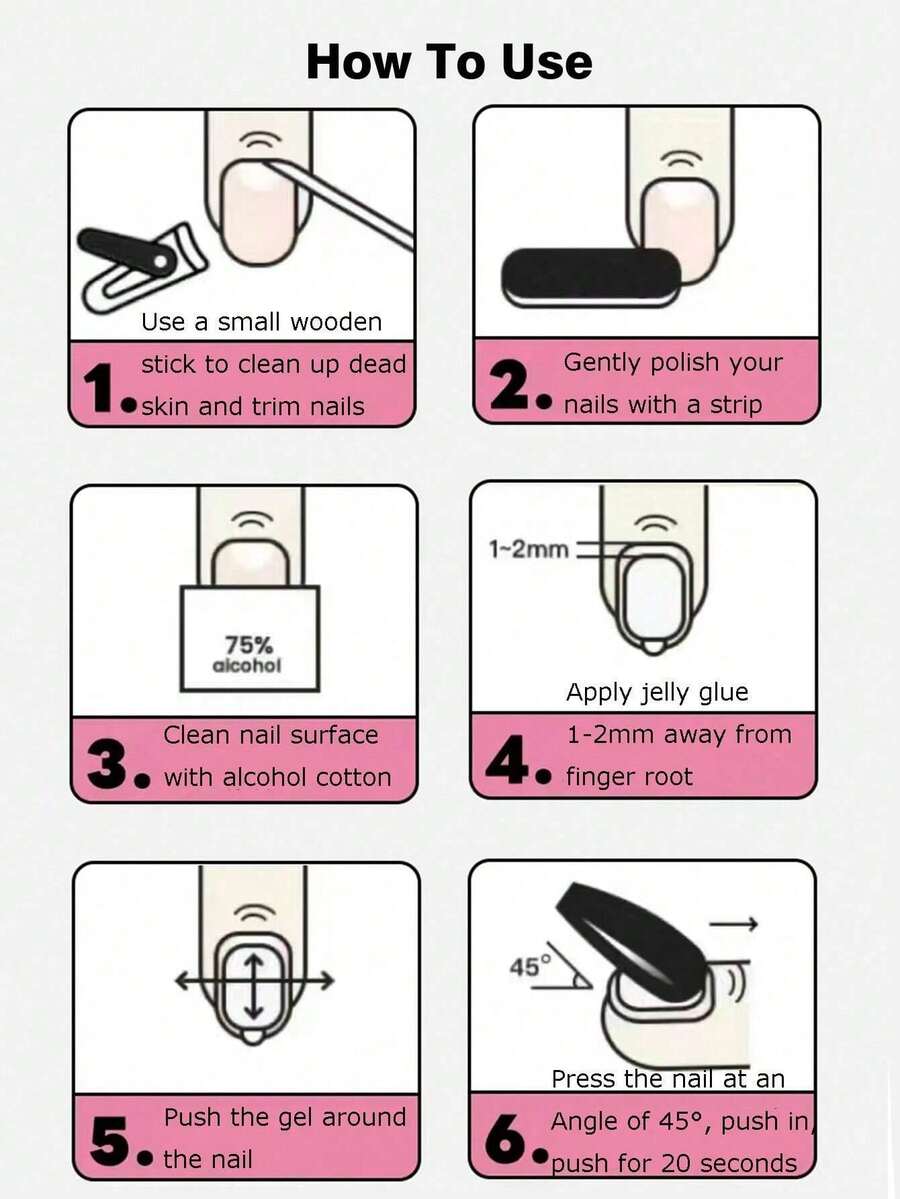 SHEIN أظافر 10 قطع بشكل لوز قصيرة مصنوعة يدويًا بلون أحمر نقي