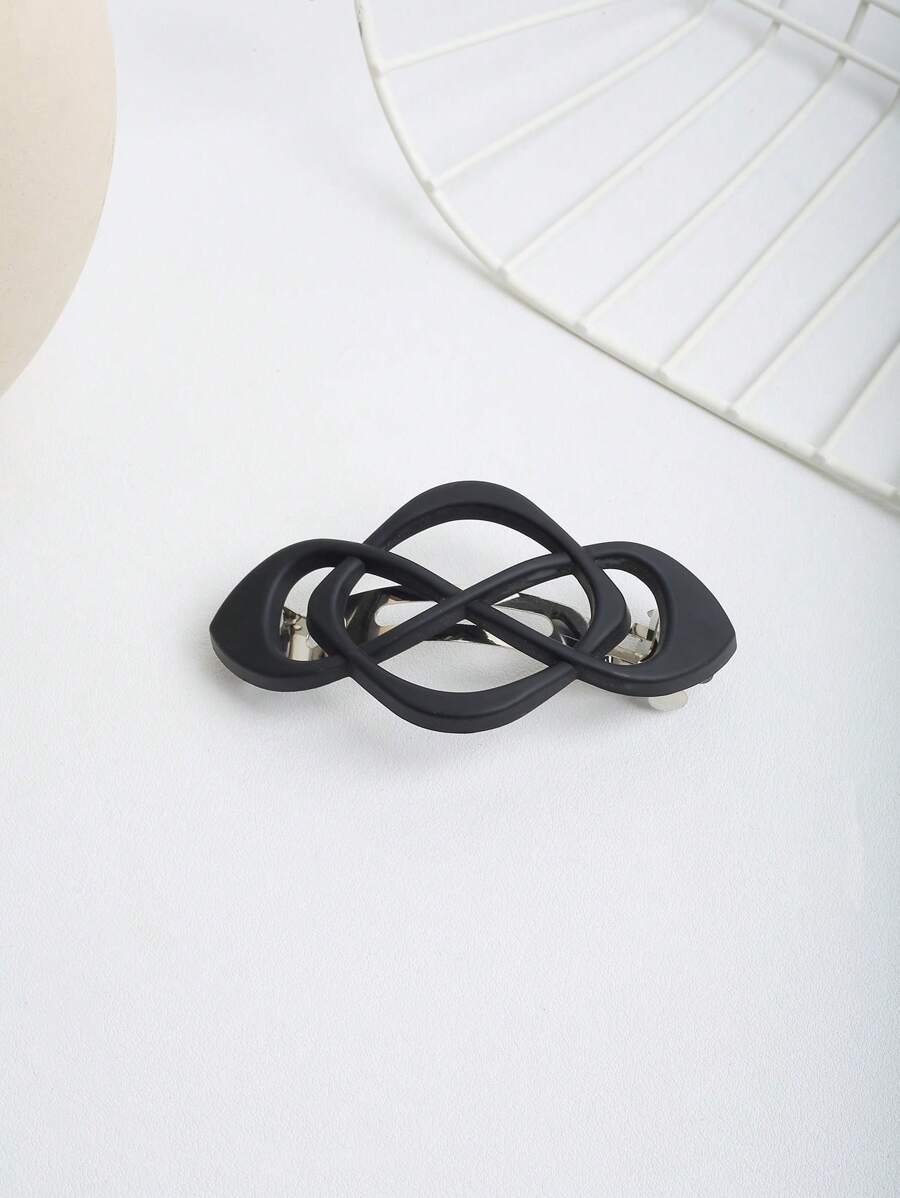 SHEIN مشابك شعر مطفية أحادية اللون بطراز رجعي