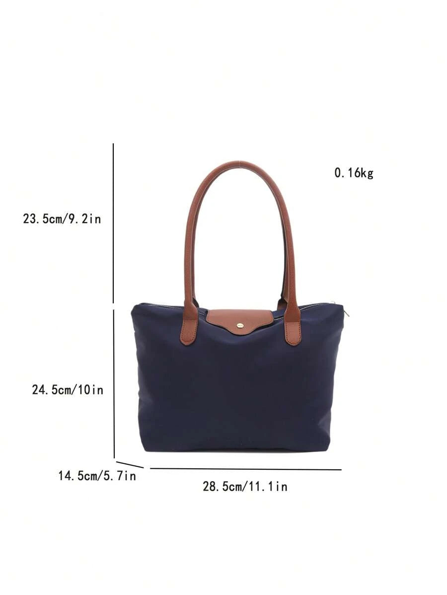 SHEIN حقيبة كتف كبيرة بلون أزرق