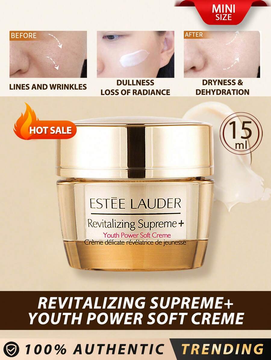 Estée Lauder كريم ترطيب ريفيتالايزينج سوبريم+ ميني 15 مل لشد ورفع وإشراق البشرة