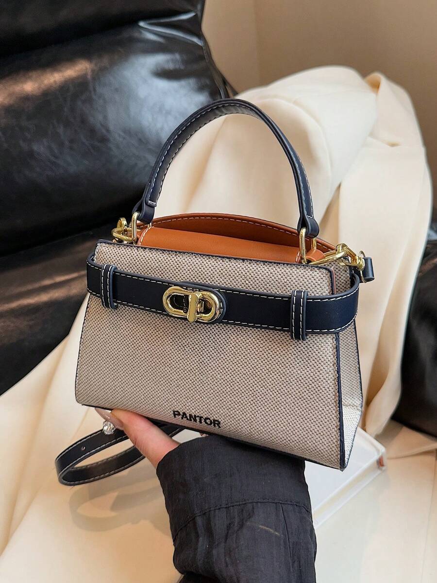 SHEIN حقيبة يد صغيرة بألوان متباينة للنساء