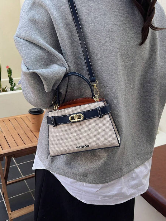 SHEIN حقيبة يد صغيرة بألوان متباينة للنساء