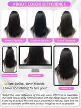 SHEIN باروكة شعر مستعار أسود طويل مستقيم 20 بوصة مع غرة