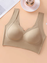 SHEIN طقم 4 قطع ملابس داخلية نسائية مريحة بألوان سادة