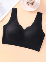 SHEIN طقم 4 قطع ملابس داخلية نسائية مريحة بألوان سادة