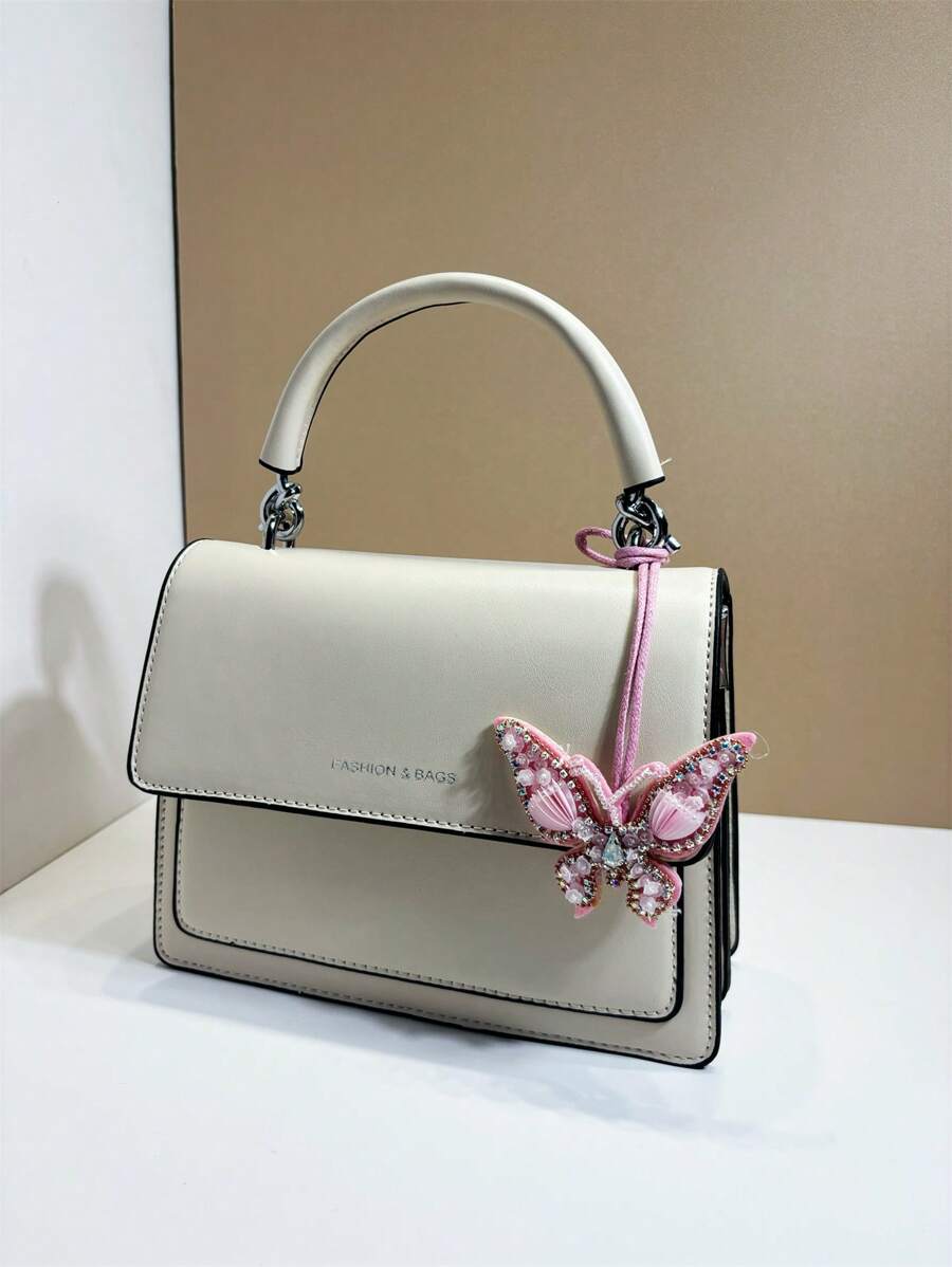 SHEIN شارم يدوي صلب على شكل فراشة
