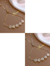 SHEIN سوار بلورة الثلج مرصع بالراين