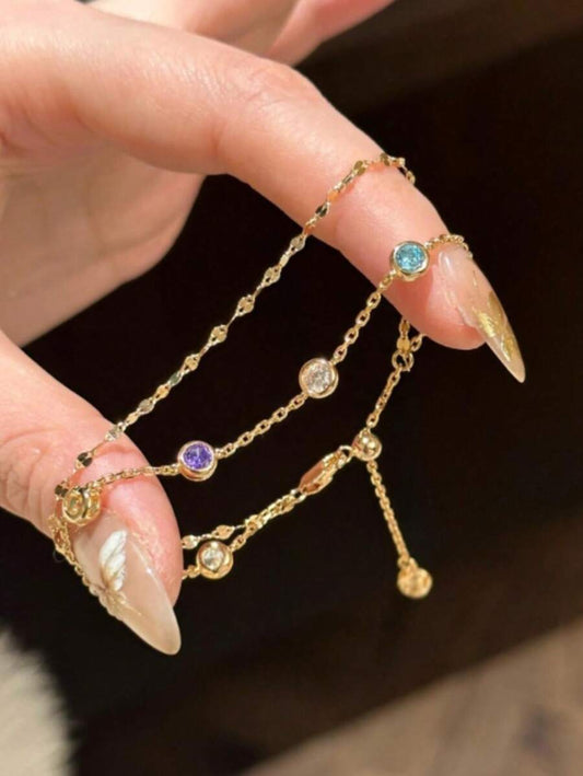 SHEIN سوار بشكل قلب مرصع بالماس