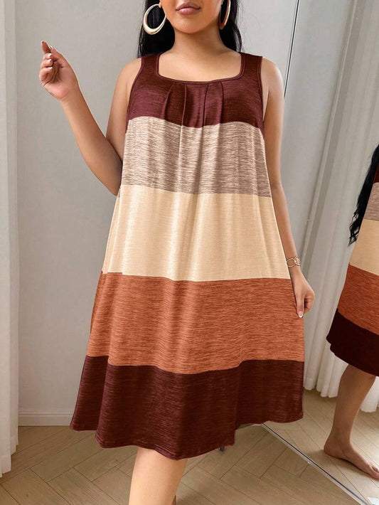 SHEIN قميص نوم كاجوال مخطط ملون