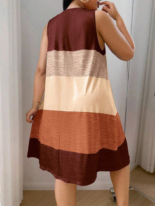 SHEIN قميص نوم كاجوال مخطط ملون
