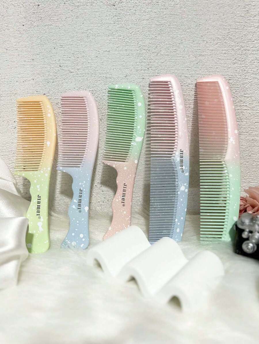 SHEIN مشط بلاستيك بنقشة خشبية