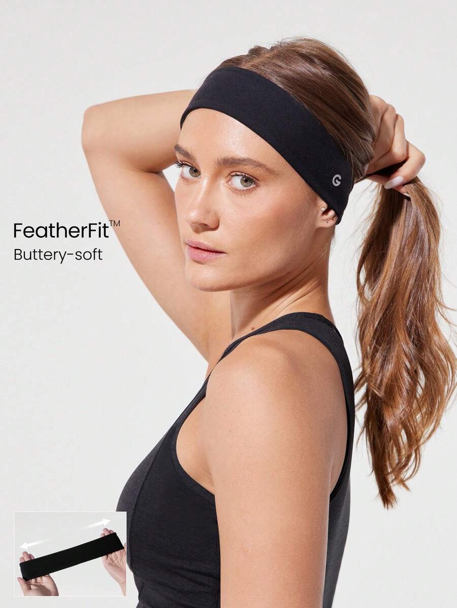 SHEIN GLOWMODE عصابة رأس مقاومة للعرق ومرنة