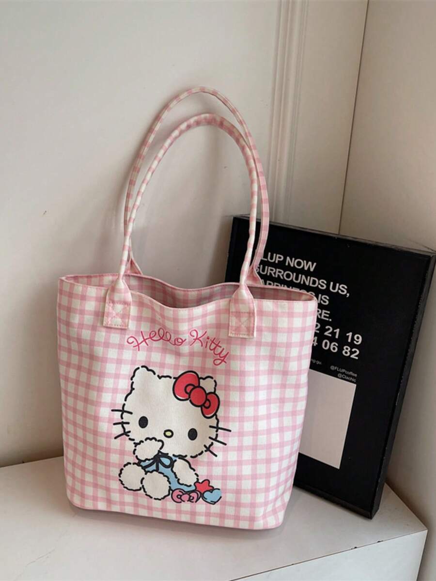 SHEIN Sanrio حقيبة كتف كانفاس هالو كيتي سانريو كيوت